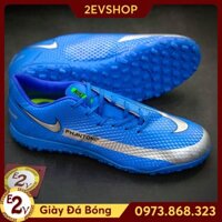 CH [FreeShip] [Tặng Tất/Túi] Giày Đá Bóng 𝗧𝗙 𝗡𝗶𝗸𝗲 𝗣𝗵𝗮𝗻𝘁𝗼𝗺 𝗚𝗧 Xanh Biển Đã Khâu