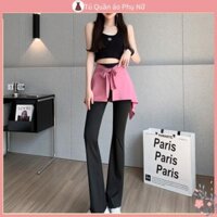 Ch t L Ng cao Qu N Quần Legging Tập Yoga Micro-flared Dáng Ôm Eo cao Thời Trang Xuân Thu Đông Cá Tính