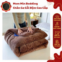 (CH318)Chăn Lông Cừu Đem Lại Sự Mềm Mại Êm Ái Họa Tiết Basic Vô Cùng Tinh Tế Sang Trọng - MemMinbedding