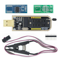 CH341A 24 I21 25 Series Flash BIOS Lập trình viên USB Module+SOIC8 SOP8 EEPROM Test Clip 93CXX