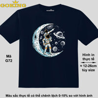 Cha &amp; Con, mã G72. Áo thun hàng hiệu Goking, form unisex cho nam nữ, trẻ em, bé trai gái. Áo phông in đẹp, quà tặng cao cấp cho gia đình, cặp đôi, doanh nghiệp, hội nhóm - Navy, vải thun lạnh - 8