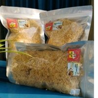 Chà bông gà không tẩm màu ăn kèm xôi trắng, cơm cháy