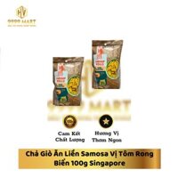 Chả Giò Ăn Liền Samosa Vị Tôm Rong Biển 100g Singapore