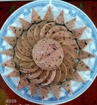 Chả lụa gân ớt xiêm xanh Bình Định bao ngon