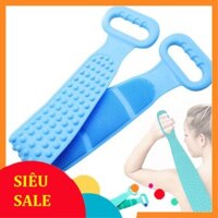 Chà Lưng Khi Tắm, Dụng Cụ Dây Chà Lưng Khi Tắm Silicon 2 Mặt, Giúp Kỳ Cọ Massage Tẩy Da Chết Khi Tắm, Siêu Tiện Dụng