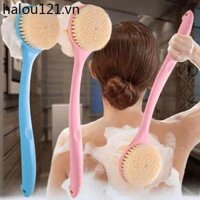 Chà xát Dụng Cụ Tiện Dụng Bàn Chải Tắm Dây Lưng Tắm Bóng Hoa Bàn Chải Tay Cầm Dài Chà Bùn Mềm Tóc Dài Bàn Chải Tắm Chà Lưng Khăn Tắm