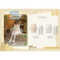 Chaang AW2024 Váy dài tay tutu Forest cho bé