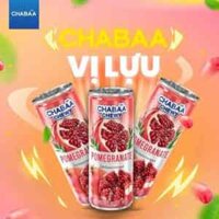 Chabaa Chewy Pomegranate – nước hoa quả vị lựu Thái Lan lon 230 ml