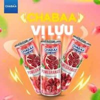 Chabaa Chewy Pomegranate – nước hoa quả vị lựu Thái Lan lon 230 ml