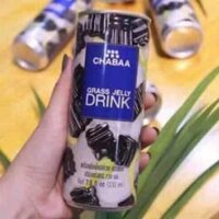 Chabaa Grass Jelly Drink lon 230ml – nước sương sáo Thái Lan