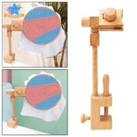 Chắc Chắn Gỗ Sọc Thêu Vòng Đứng Xoay Chữ Thập Khung DIY