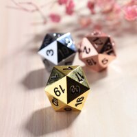 Chắc Chắn Hợp Kim Kẽm 1/3/5 Chiếc D20 Đa Diện Xúc Xắc Bộ D & D Có Túi Đựng Cho Trpg trò Chơi