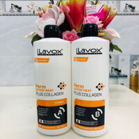 [Chai 1000ml] Kem uốn nóng Lavox Collagen Perm Lotion Heart (Uốn máy Setting)