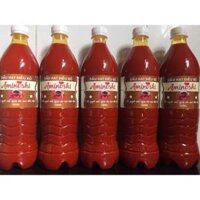 Chai 1lit dầu điều đỏ (điều màu) - Mua 1 tặng 1 muối thảo mộc khử mùi