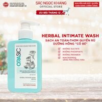 [Chai 200ml] Dung dịch vệ sinh phụ nữ Orasic-Sắc Ngọc Khang  tinh chất lá trầu không thiên nhiên.