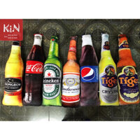 Chai 3d, chai ken, chai tiger, chai coca gối ôm