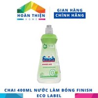 Chai 400ml nước làm bóng chén Finish cho máy rửa chén bát gia đình 400ml Ecolabel - Thân thiện môi trường -HÀNG MỚI VỀ