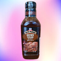 Chai 500g --- SỐT ƯỚP BBQ VỊ ĐƯỜNG NÂU MCCORMICK Grill Mates