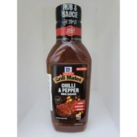 [Chai 500g - CHILLI & PEPPER] XỐT CHẤM ƯỚP ĐỒ NƯỚNG VỊ ỚT [Thailand] MCCORMICK BBQ Chilli & Pepper Sauce (halal)