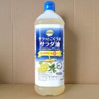 [Chai 900g] DẦU HẠT CẢI VÀ DẦU ĐẬU NÀNH [Japan] TOPVALU Salad Oil (Canola & Soybean)