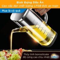 Chai Bình Lọ Đựng Dầu Ăn, Nước Mắm Thủy Tinh Cao Cấp – Chịu Nhiệt, Chống Rò Rỉ, Đạt Chất Lượng LFGB Đức SSGP