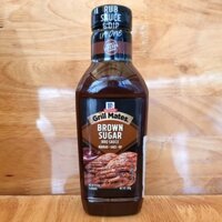 [Chai BROWN SUGAR 500g] SỐT ƯỚP BBQ VỊ ĐƯỜNG NÂU [THAILAND] MCCORMICK Grill Mates Brown Sugar BBQ Sauce (HALAL)