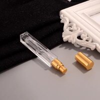 Chai Chiết Nước Hoa 10ML Thuỷ Tinh - Nắp xịt màu vàng