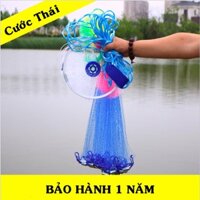Chài đánh cá 7 màu rộng 4 mét - Cước Thái Lan Cao Cấp