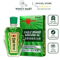 Chai Dầu Gió Xanh 2 Nắp Con Ó Nhập Mỹ 24ml - Dầu Xanh Eagle