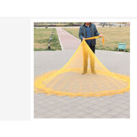 Chài dù vàng chân chì đúc túi sâu cao 2m nặng 2kg chài bắt cá siêu dễ giá rẻ.