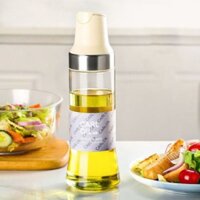 Chai đựng dầu ăn, Bình đựng dầu ăn bằng thủy tinh cao cấp Carl màu trắng dung tích 500ml - Guchi.store