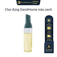 Chai đựng dầu ăn, nước mắm, xì dầu thông minh DandiHome - Chai đựng màu xanh