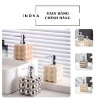 Chai đựng dầu gội sữa tắm dung tích 450ML, lọ chiết dầu gội dùng cho khách sạn, nhà vệ sinh decor phòng sang trọng