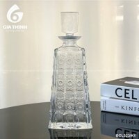 Chai đựng rượu pha lê 700ml - (Mô tả) Bình đựng rượu Pha Lê Tiệp Bohemia Crystal Gia Thịnh hàng phổ thông sang trọng,đẹp