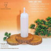 Chai Đựng Sốt Nhựa 8Oz (260ml)