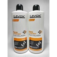 CHAI KEM UỐN NÓNG COLLAGEN LAVOX màu cam