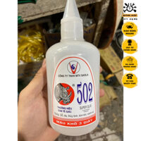 Chai keo dán sắt 502 Con Tê Giác cỡ Đại 400ml-  siêu dính thế hệ mới - Chai lớn dùng lâu tặng kèm 5 chai chiết nhỏ