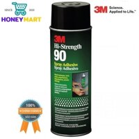 Chai Keo Dạng Phun Xịt Đa Năng 3M Hi Strength 90 (500g) dùng để dán ván ép, gỗ, kim loại, xốp, bê tông, các loại nhựa.