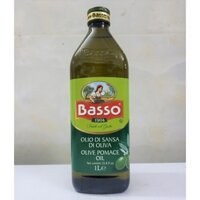 [CHAI LỚN 1 Lít – POMACE ] DẦU Ô LIU TINH CHẾ [Italia] BASSO Pomace Olive Oil (euf)