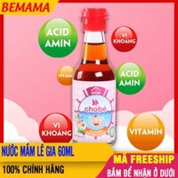 [CHAI LỚN] Nước Mắm Lê Gia Cho Bé (200ml) Nguyên Chất Độ Đạm Tự Nhiên Nguyên Cốt Cho Bé Từ 1 Tuổi - Nước Mắm Cá Cơm Nước Mắm Phú Quốc Nước Mắm Em Bé Nuoc Mam Cho Be Trẻ Em BEMAMA - Nuoc Mam Lê Gia 200ml - 8936111850024