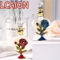 Chai nhỏ giọt LCAION, Hộp đựng mỹ phẩm hoa hồng hình trái tim Chai tinh dầu, Chai thủy tinh rỗng Ả Rập có thể đổ lại Quà tặng sáng tạo