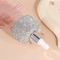 Chai nhỏ giọt thủy tinh KORYES, Lọ tinh dầu dát kim cương giả chống rò rỉ, Bling Rỗng 30ml Hộp đựng nước hoa sáng bóng dành cho nữ