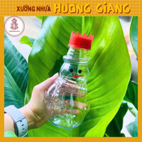 Chai Nhựa 400ml | Chai Nhựa đựng trà sữa hình Người Tuyết 400ml decor Noel, trang trí Giáng sinh