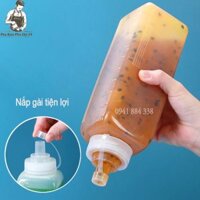 Chai Nhựa Đựng Sốt/Mứt Có Nắp. Dung tích 600ml/800ml/1000ml – Dụng Cụ Pha Chế Tiện Ích