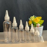 Chai nhựa nắp nhọn 5ml 10ml 20ml 30ml 50ml 100ml chiết mực, lọ đựng mỹ phẩmPHỄU MINIChaiLoHuMyPham - CHAI NẮP NHỌN 100ML