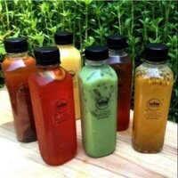 chai nhựa vuông nắp đen 350ml(si 100 chai)