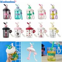 Chai Nước MOSHANHUA, Có Ống Hút 580ML Cốc Uống, Tay Cầm Di Động Kawaii Nắp Bụi Ống Hút Dung Tích Cao Whey Protein Bình Lắc Nước Trái Cây