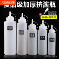 Chai nước sốt ép, nước sốt salad cà chua, chai nhựa có vòi, chai dầu thương mại, chai nước sốt gia đình, chai gia vị