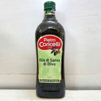 (Chai  POMACE 1 Lít) DẦU Ô LIU Ý TINH CHẾ PIETRO CORICELLI Olive Oil (HALAL)