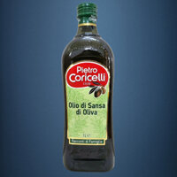 Chai  POMACE 1 Lít - DẦU Ô LIU TINH CHẾ / Ý / PIETRO CORICELLI Olive Oil (HALAL)